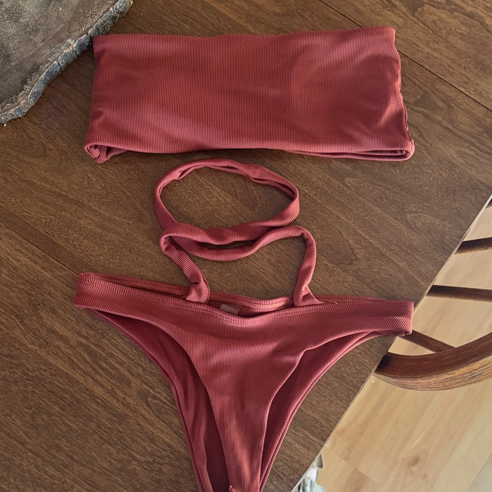 SHEIN Rust Bikini Set